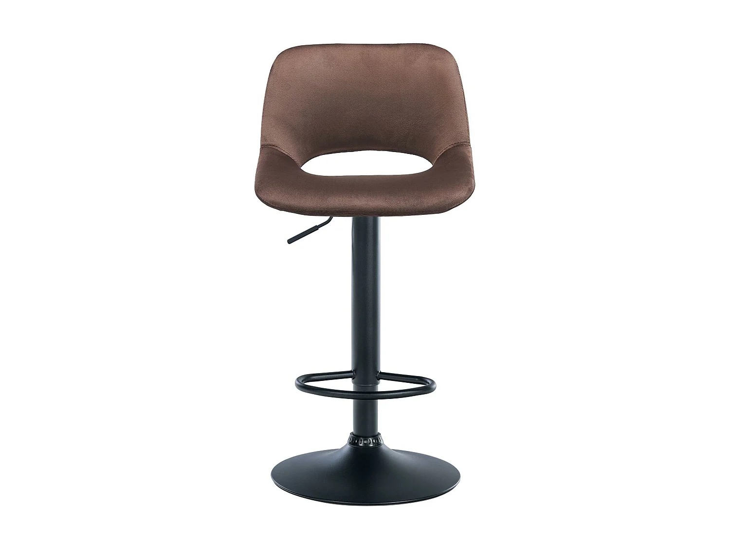 Tabouret de bar - Velours - Marron - Camden