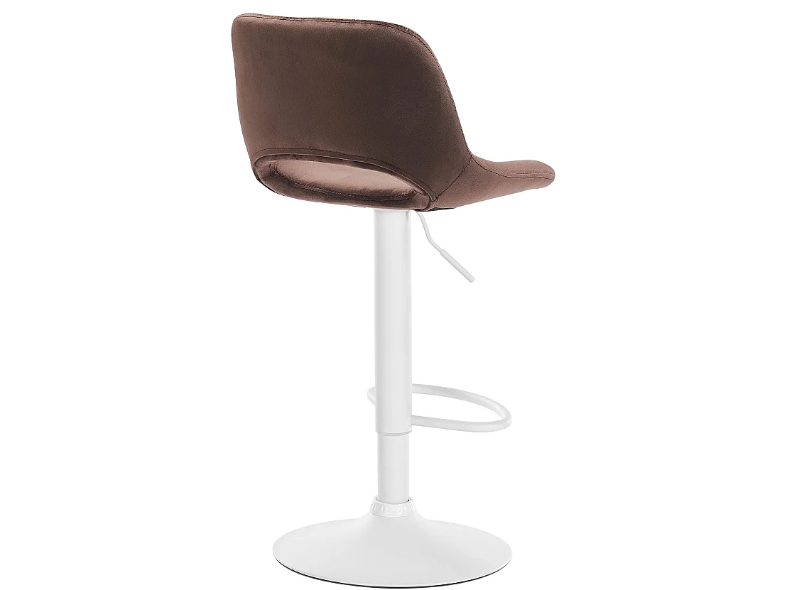 Tabouret de bar - Velours - Marron - Camden