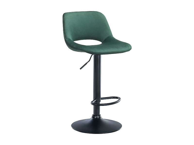 Tabouret de bar - Velours - Vert - Camden