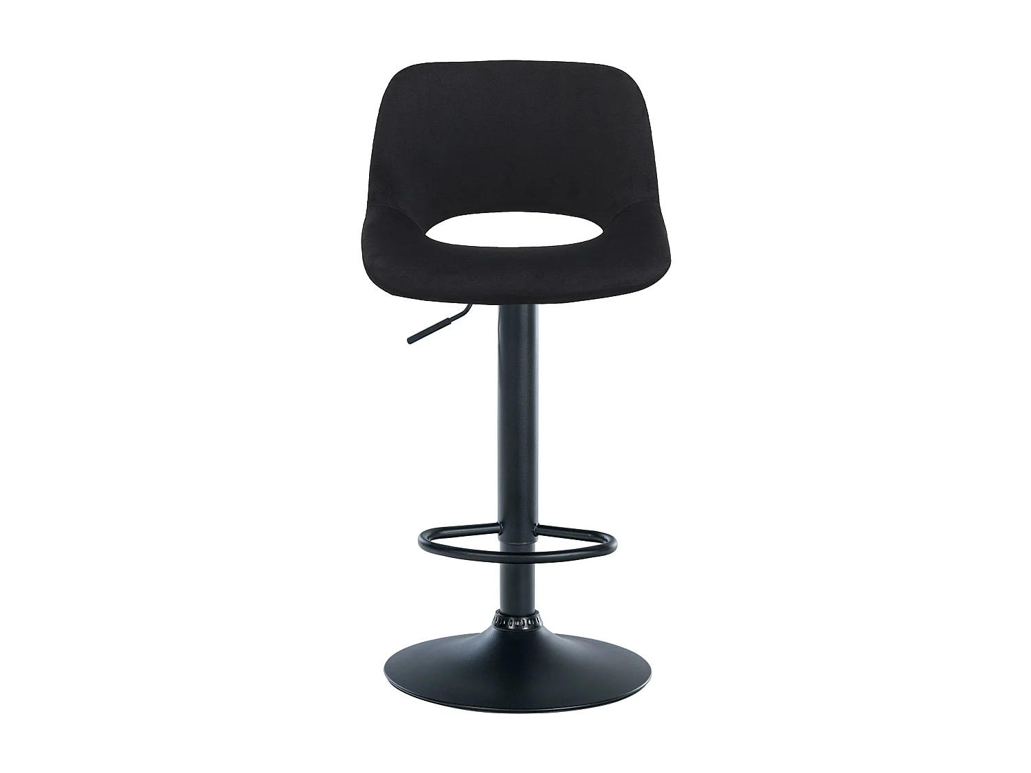 Tabouret de bar - Velours - Noir - Camden