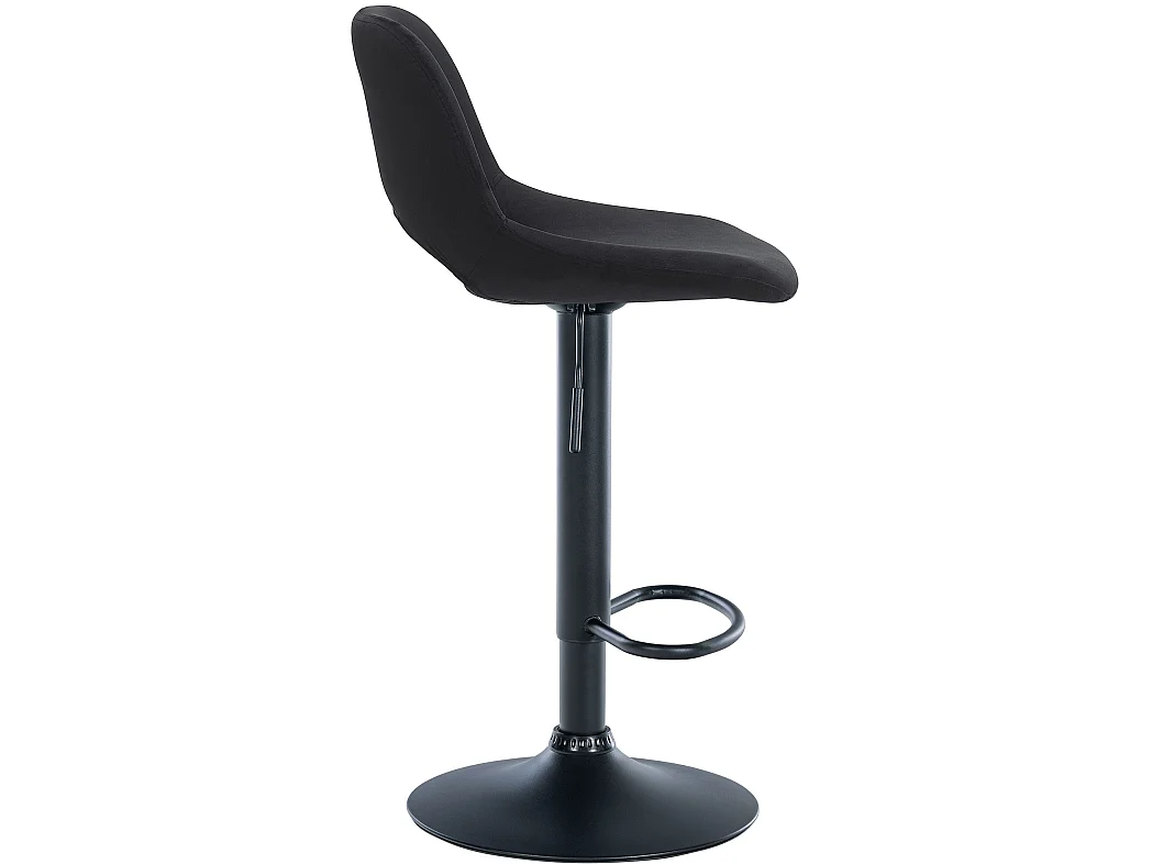 Tabouret de bar - Velours - Noir - Camden