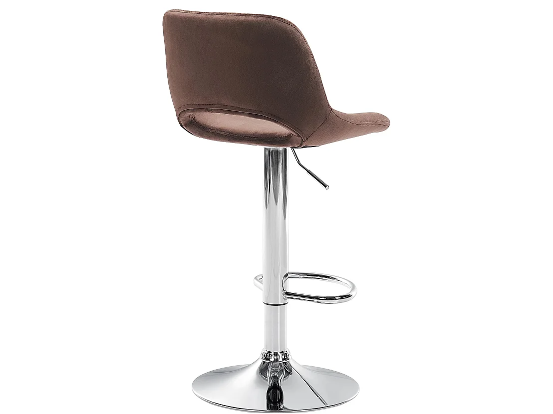 Tabouret de bar - Velours - Marron - Camden