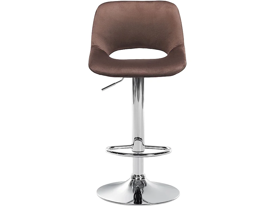 Tabouret de bar - Velours - Marron - Camden