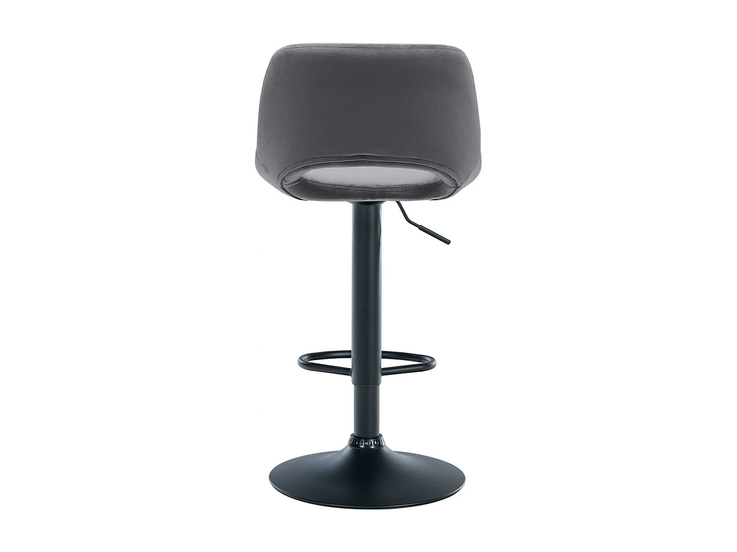Tabouret de bar - Velours - Gris foncé - Camden