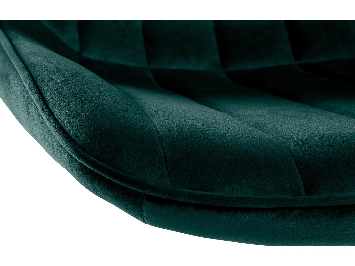 Tabouret de bar - Velours & Blanc - Vert - Toni