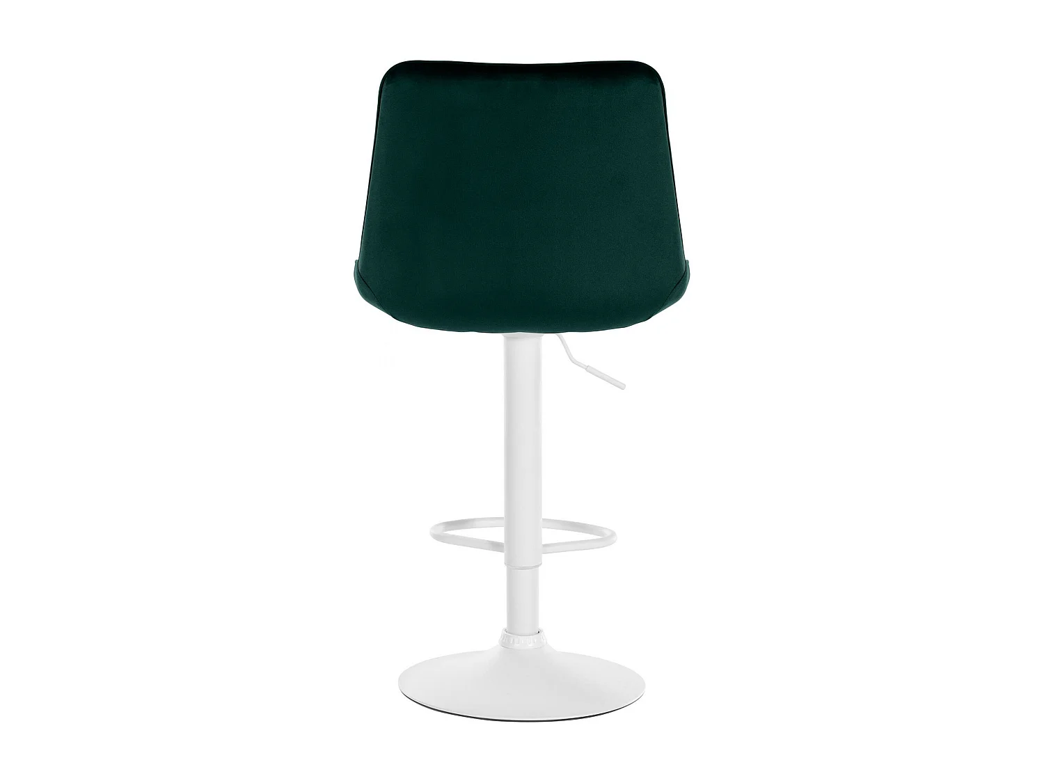 Tabouret de bar - Velours & Blanc - Vert - Toni