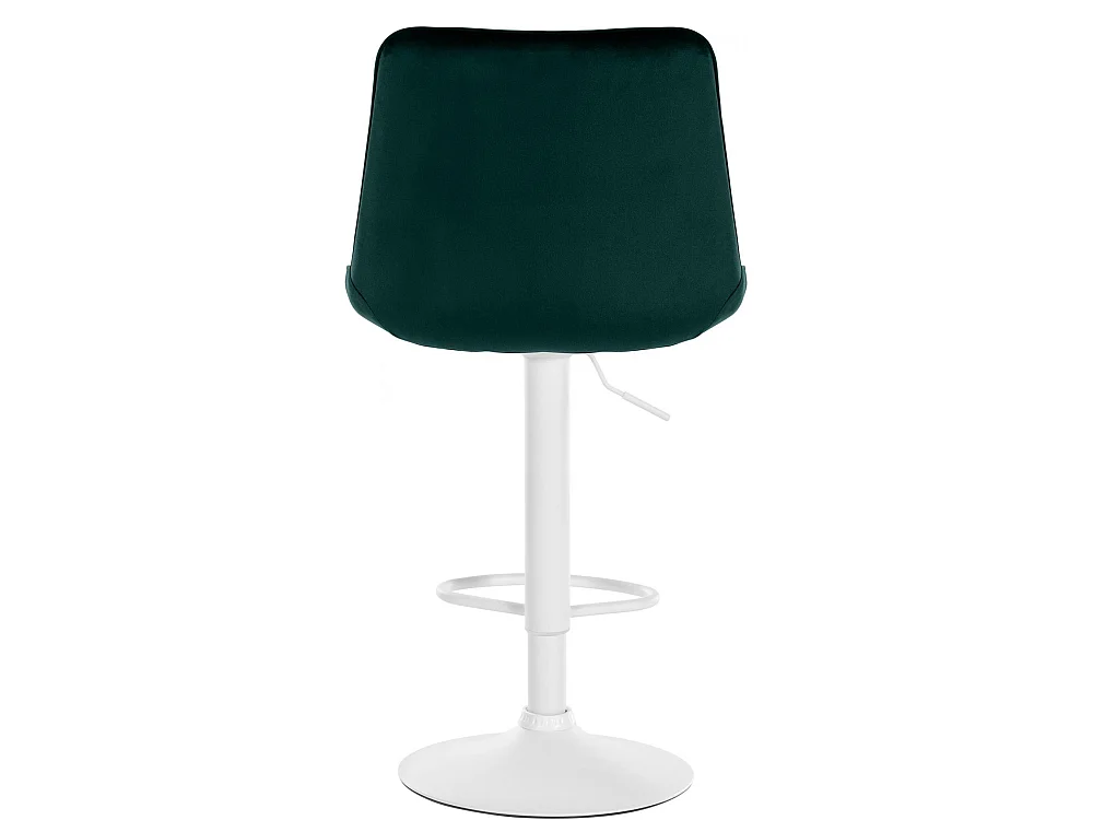 Tabouret de bar - Velours & Blanc - Vert - Toni