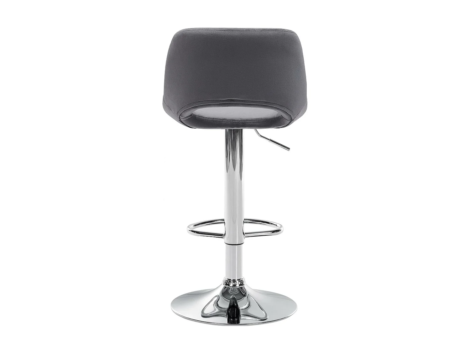 Tabouret de bar - Velours - Gris foncé - Camden