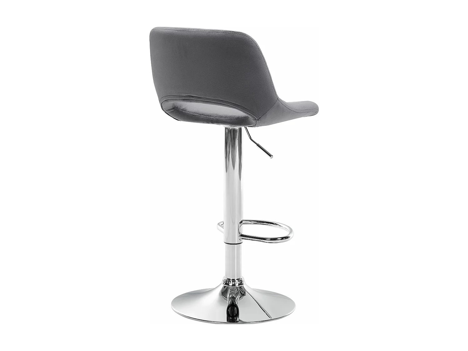 Tabouret de bar - Velours - Gris foncé - Camden