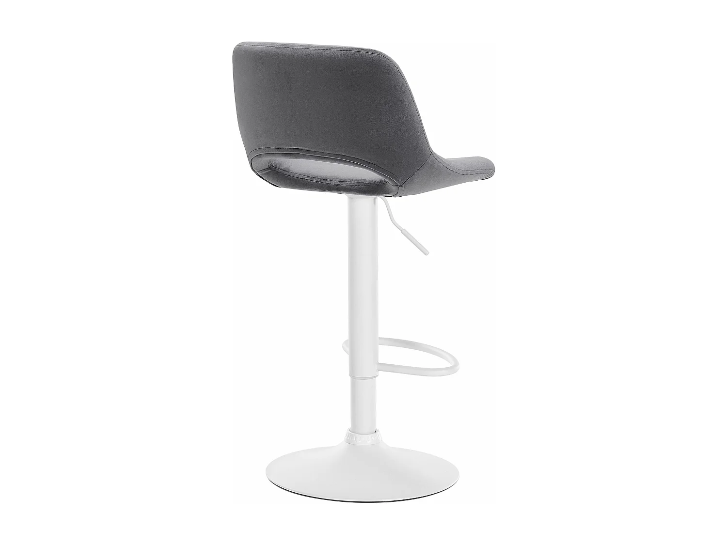 Tabouret de bar - Velours - Gris foncé - Camden