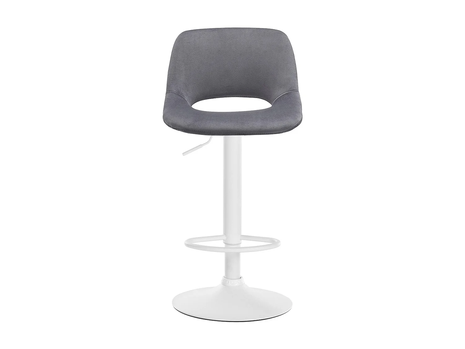 Tabouret de bar - Velours - Gris foncé - Camden