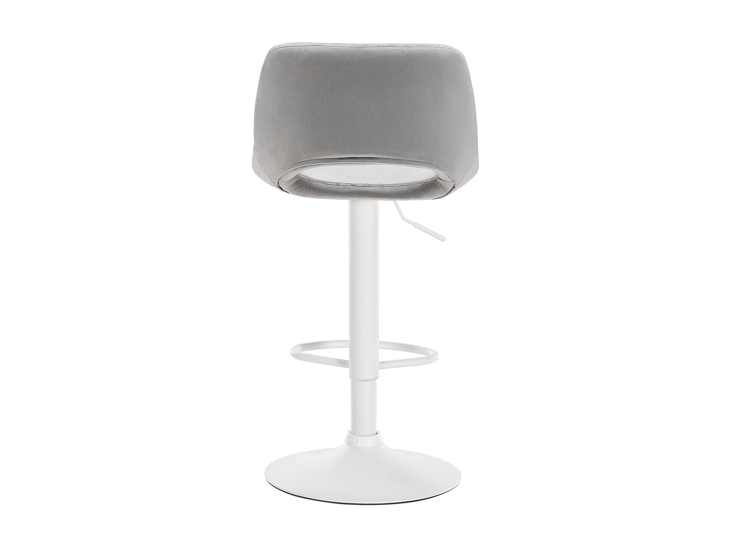 Tabouret de bar - Velours - Gris clair - Camden