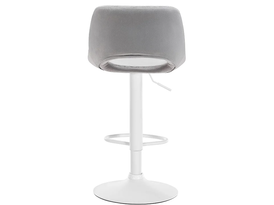 Tabouret de bar - Velours - Gris clair - Camden
