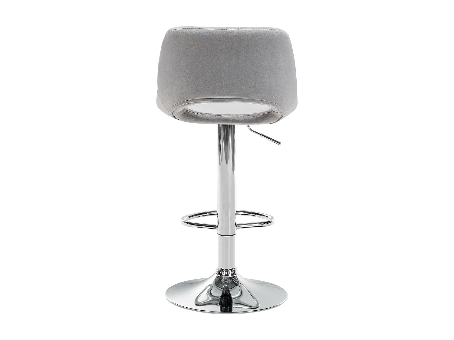 Tabouret de bar - Velours - Gris clair - Camden