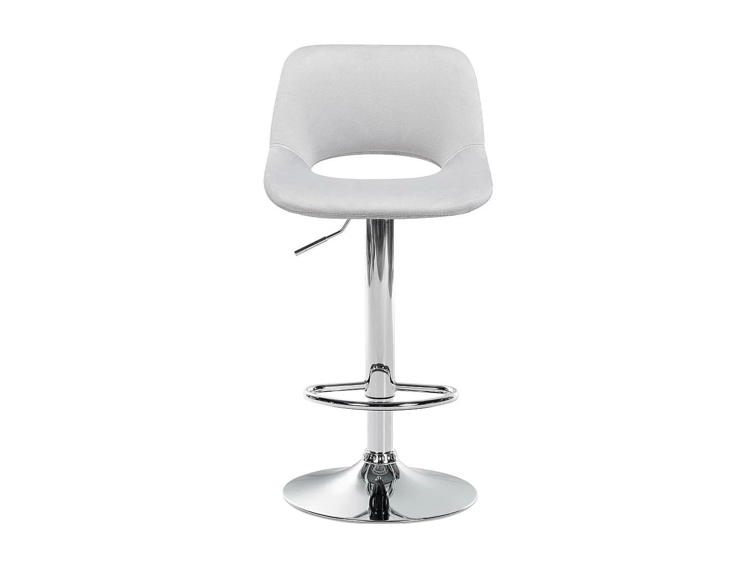 Tabouret de bar - Velours - Gris clair - Camden