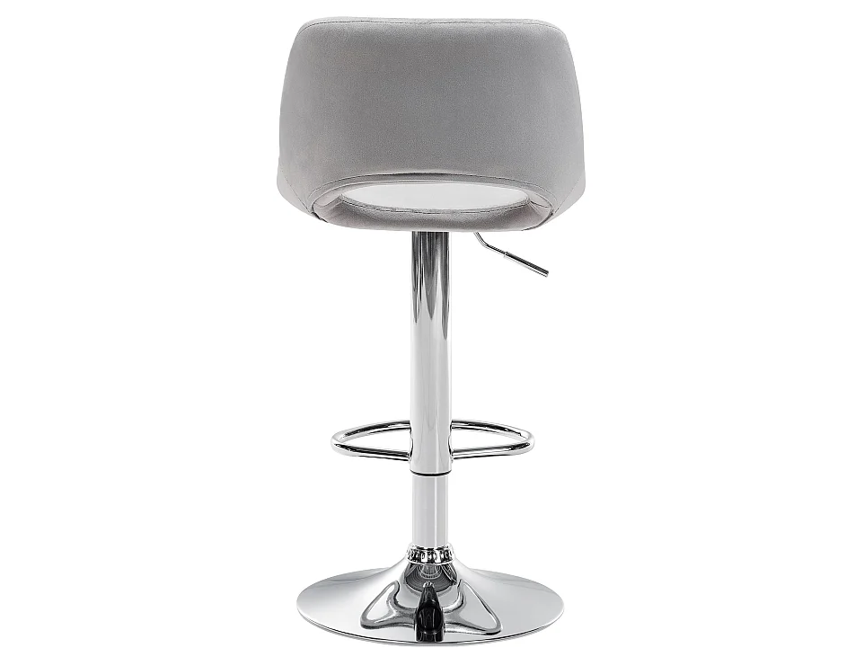 Tabouret de bar - Velours - Gris clair - Camden