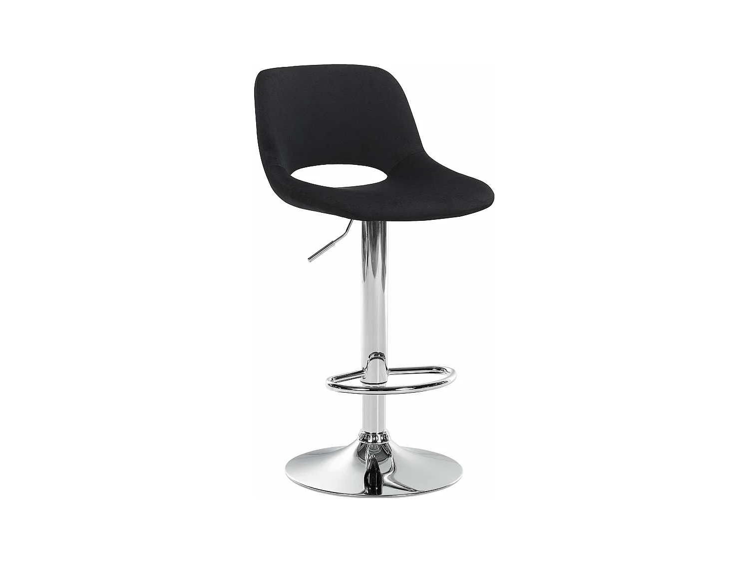Tabouret de bar - Velours - Noir - Camden