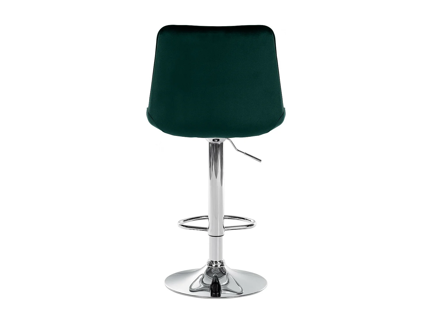 Tabouret de bar - Velours & Chrome - Vert - Toni