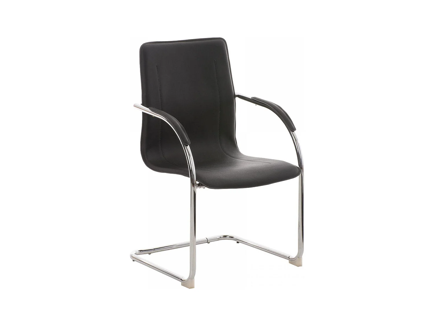 chaises oscillantes - Similicuir & Noir - Noir - Melina V2