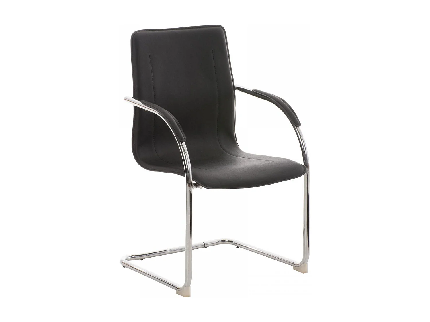 chaises oscillantes - Similicuir & Noir - Noir - Melina V2