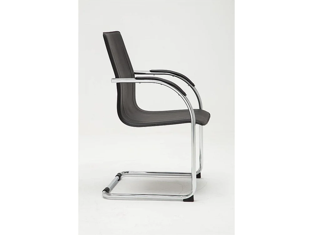 chaises oscillantes - Similicuir & Noir - Noir - Melina V2