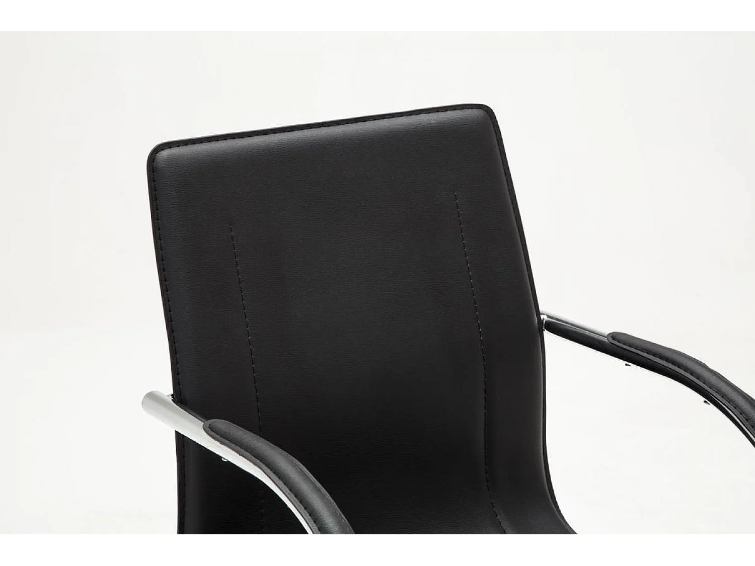 chaises oscillantes - Similicuir & Noir - Noir - Melina V2