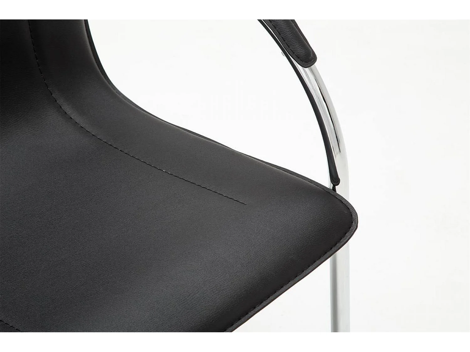 chaises oscillantes - Similicuir & Noir - Noir - Melina V2