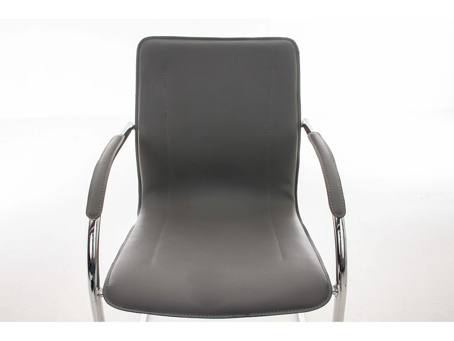 chaises oscillantes - Similicuir & Noir - Gris - Melina V2