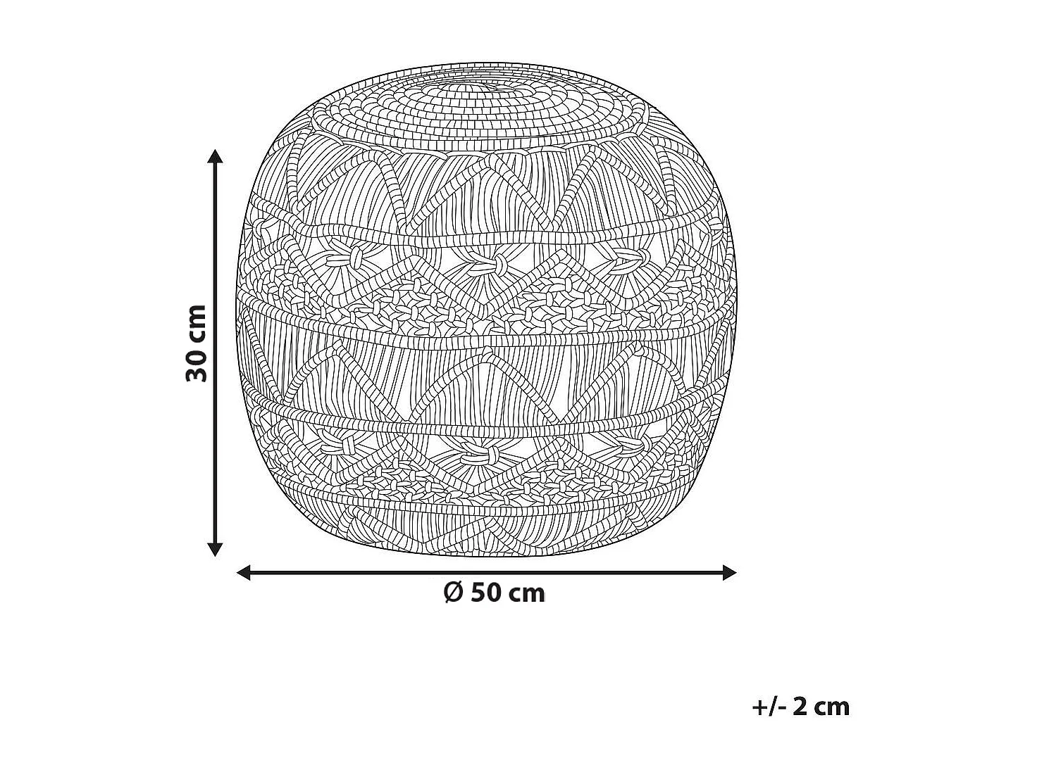 Pouf AADHI Matière synthétique Vert