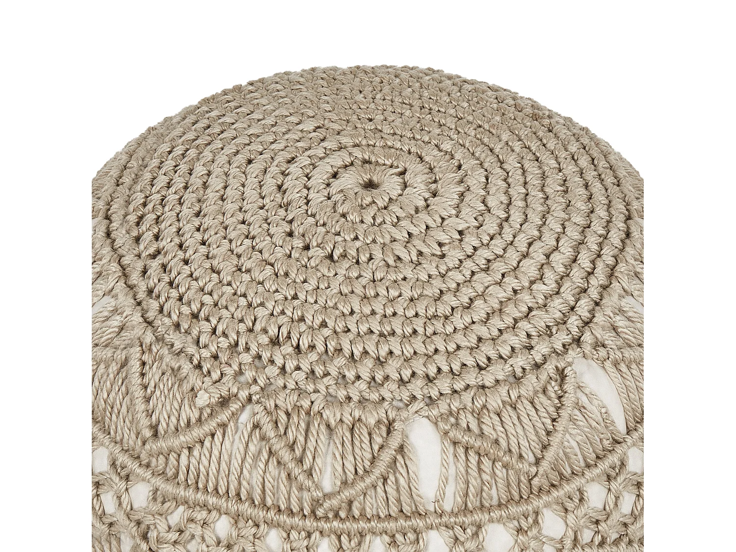 Poef AADHI Beige 50 cm 50 cm 30 cm