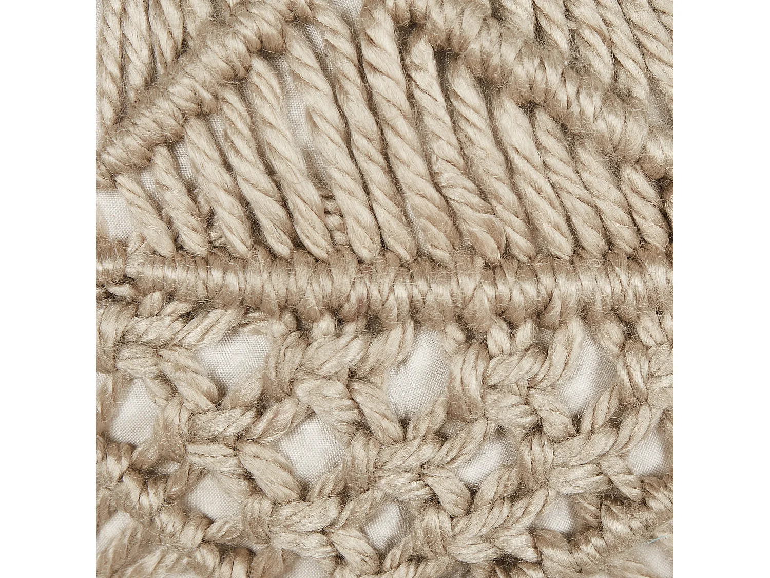 Pouf AADHI Matière synthétique Beige