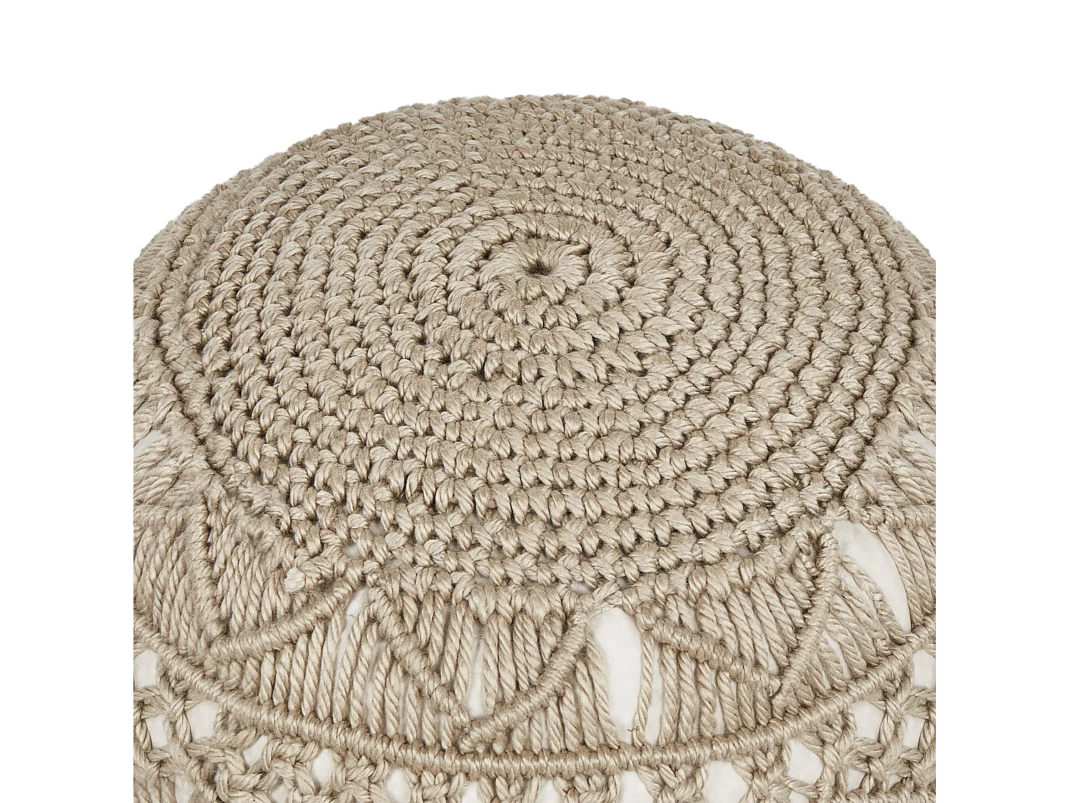 Poef AADHI Beige 50 cm 50 cm 30 cm