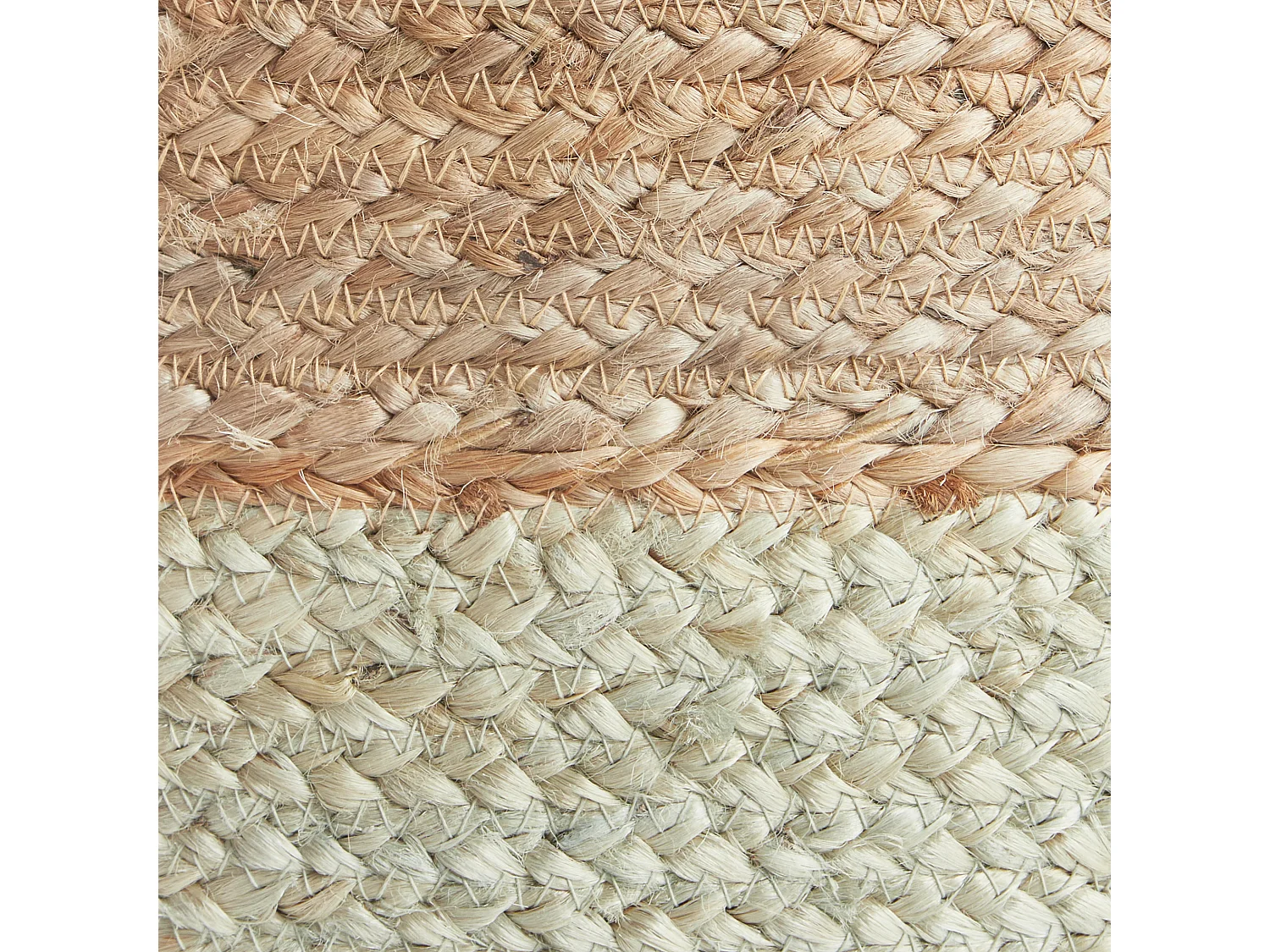 Pouf DUKI Jute Vert clair