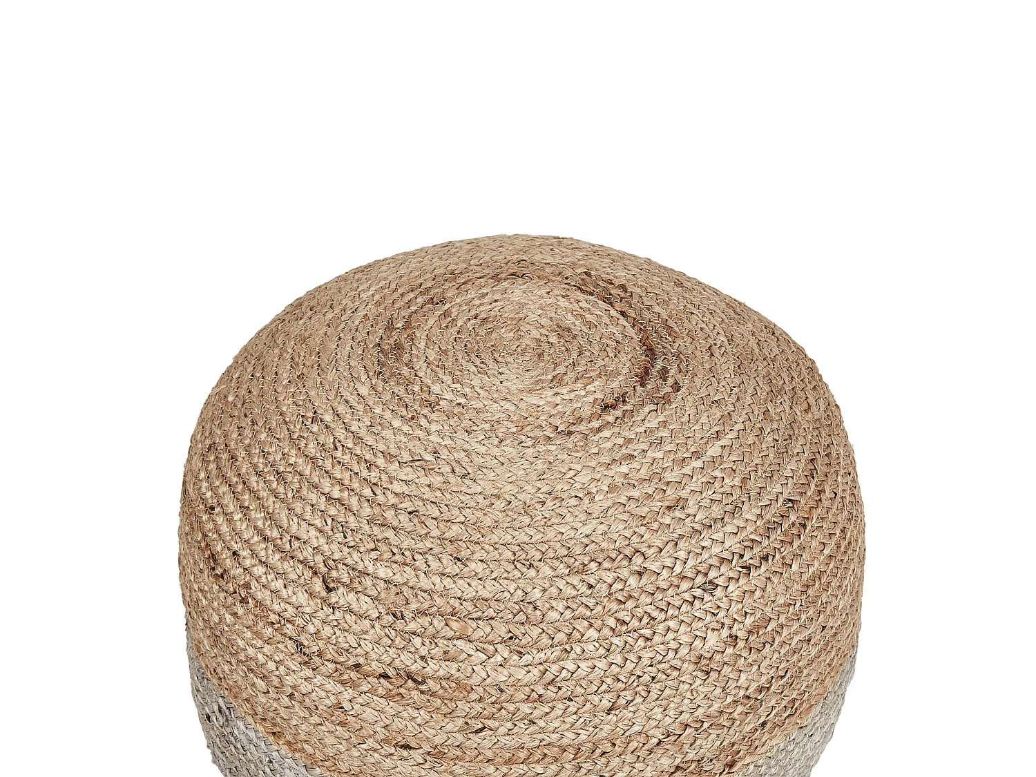Poef DUKI Jute Taupe 50 cm 50 cm 40 cm