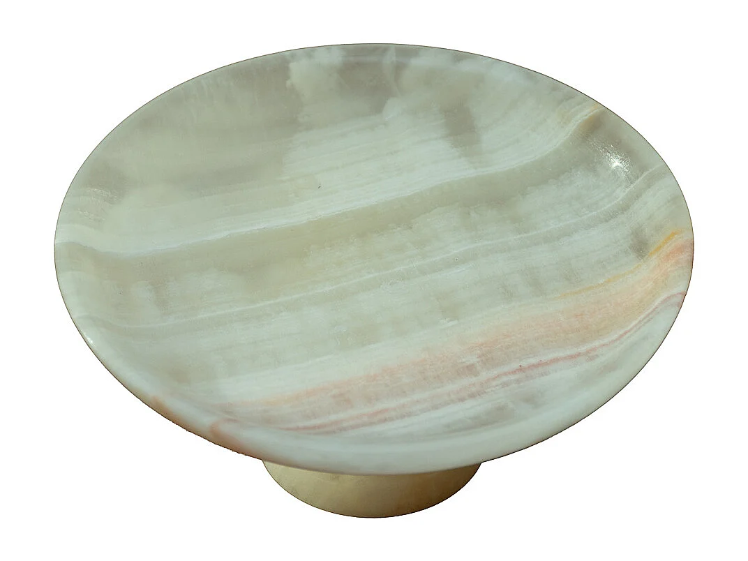 Cuenco de mármol blanco tallado a mano