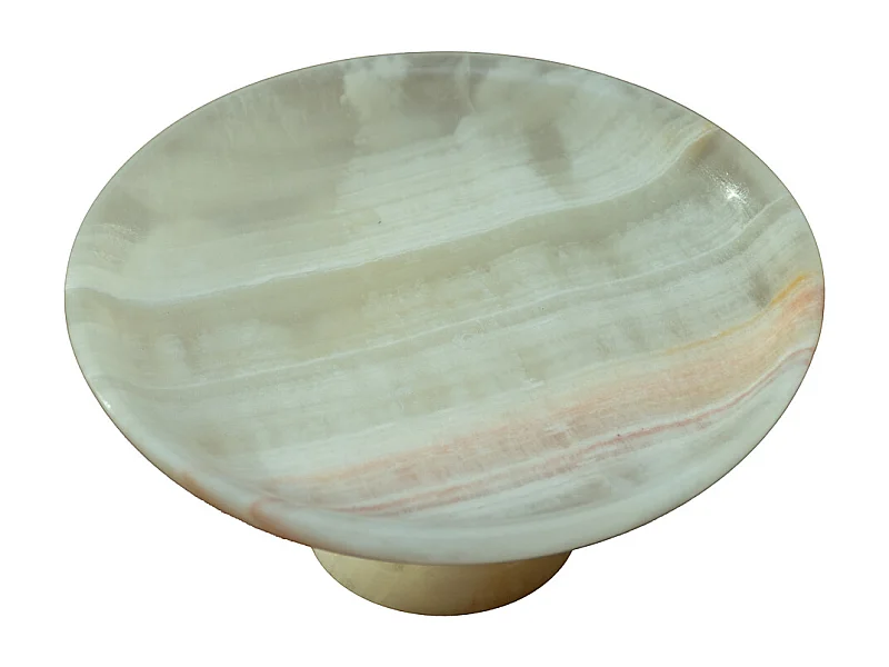 Cuenco de mármol blanco tallado a mano