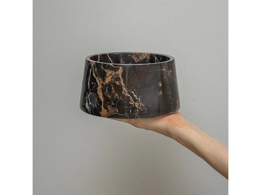 Bandeja de mármol negro versátil