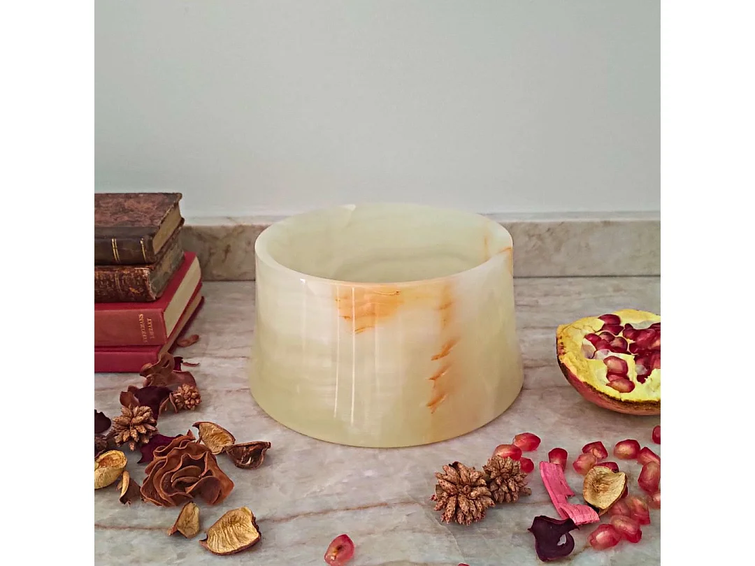 Bandeja decorativa y versátil de ónix