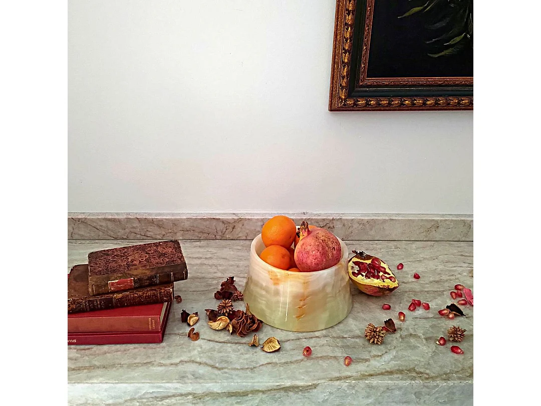 Bandeja decorativa y versátil de ónix