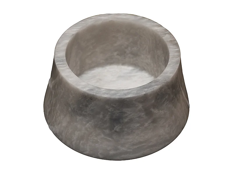 Cuenco decorativo de mármol gris