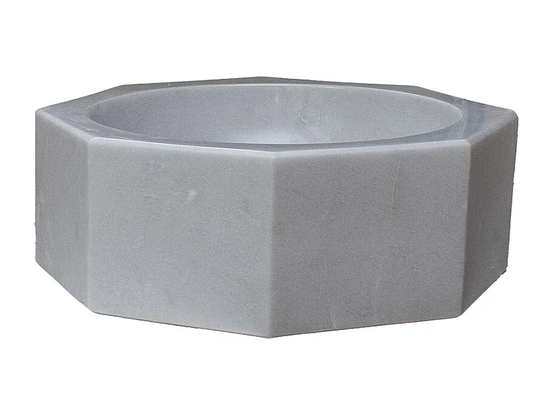 Lavabo de piedra natural de lujo en mármol negro con grifos incluidos