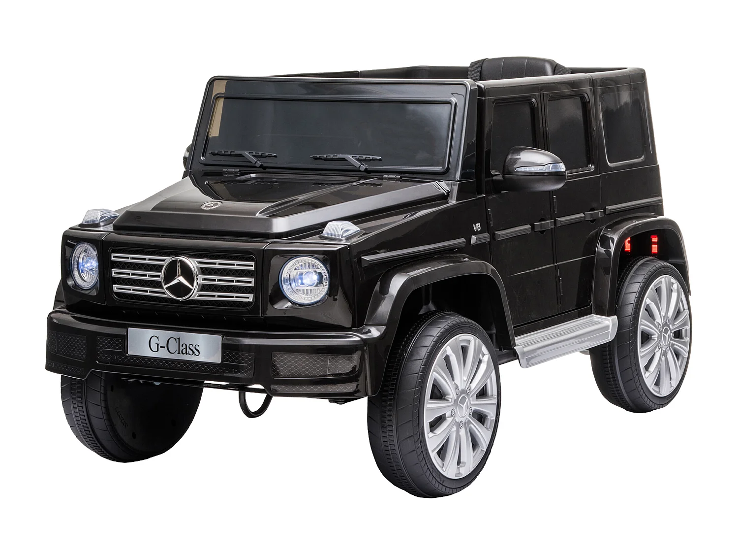 Voiture électrique enfant Mercedes Benz Classe G 12V - V. max. 5Km/h - télécommande, effets sonores, lumineux - noir