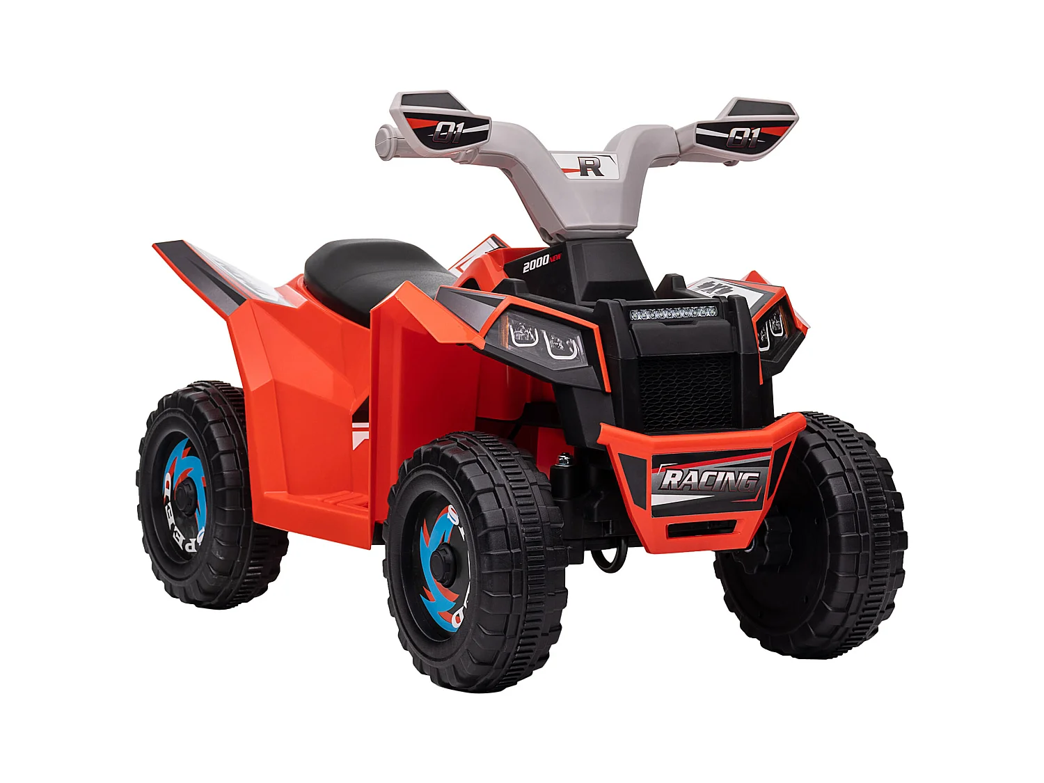 Quad électrique enfant V. max.  2,5 Km/h 6 V rouge