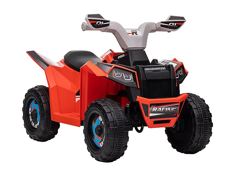 Quad électrique enfant V. max.  2,5 Km/h 6 V rouge