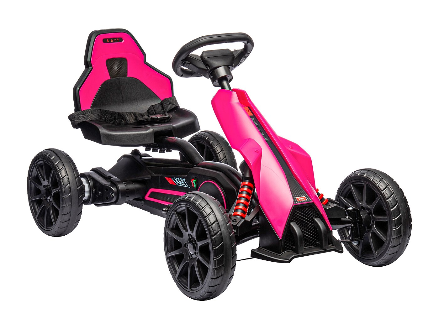 HOMCOM Kart électrique Enfant 12V – Vitesse 3-5 Km/h, Siège Réglable, Ceinture, 3-8 Ans, Blanc