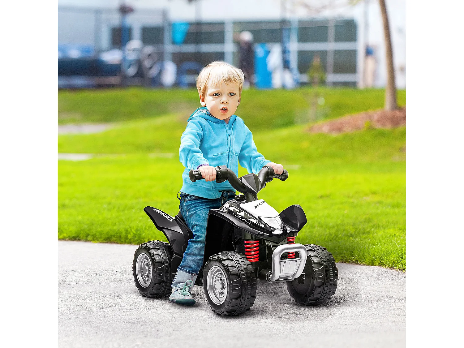 Quad électrique enfant 6V 30W HONDA TRX 250X V max. 2,8 Km/h phare LED klaxon noir