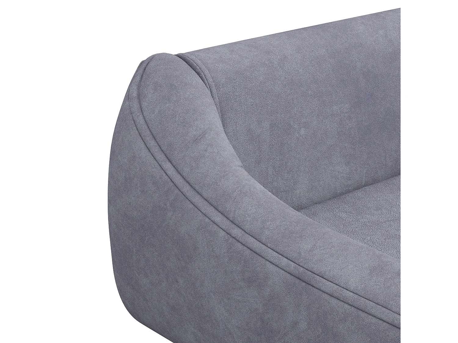 Canapé chien lit pour chien design scandinave - coussin moelleux déhoussable, pieds bois - velours gris