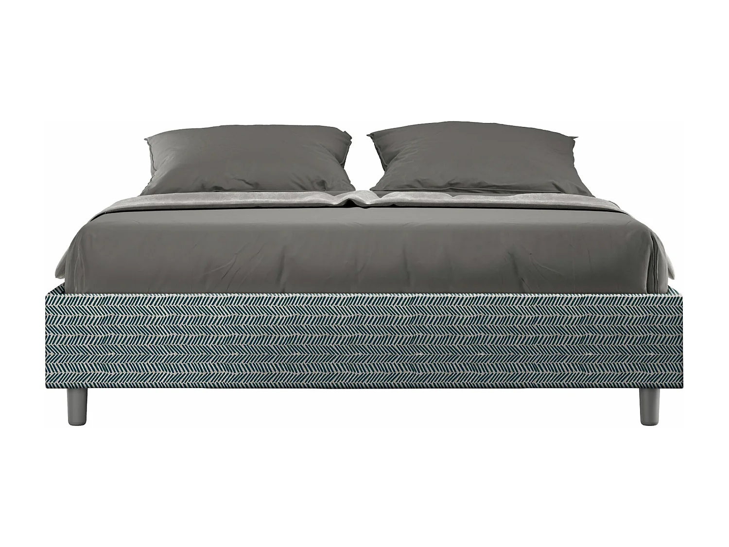 Gestoffeerd Bed 160x210 met opbergruimte stof Aragona 8 blauw Azelia