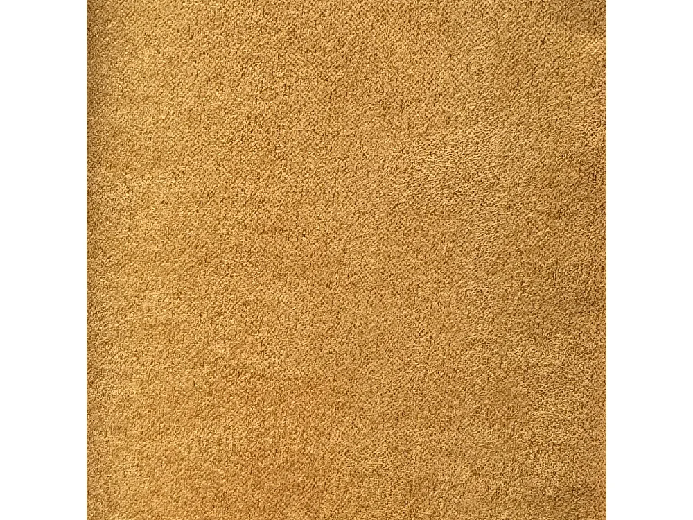 Polsterbett Adele aus ockerfarbener Mikrofaser mit Stauraum, 200 x 210