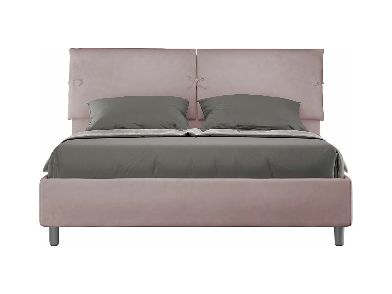 Lit coffre rembourré 160x200 microfibre lilas Sleeper